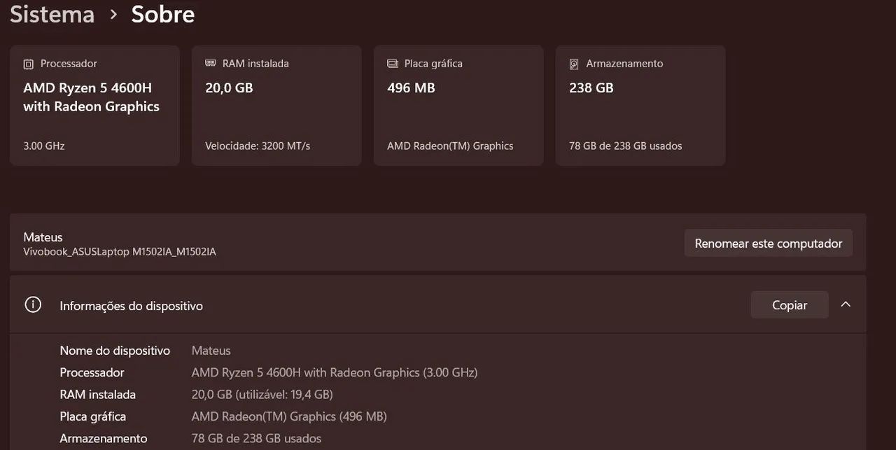 notebook Asus vivobook m15 - Foto 4