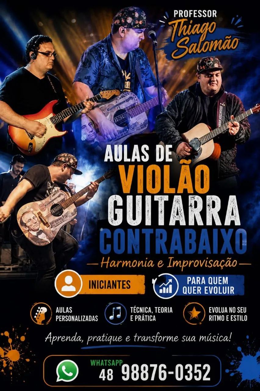 Aulas de violão e guitarra 