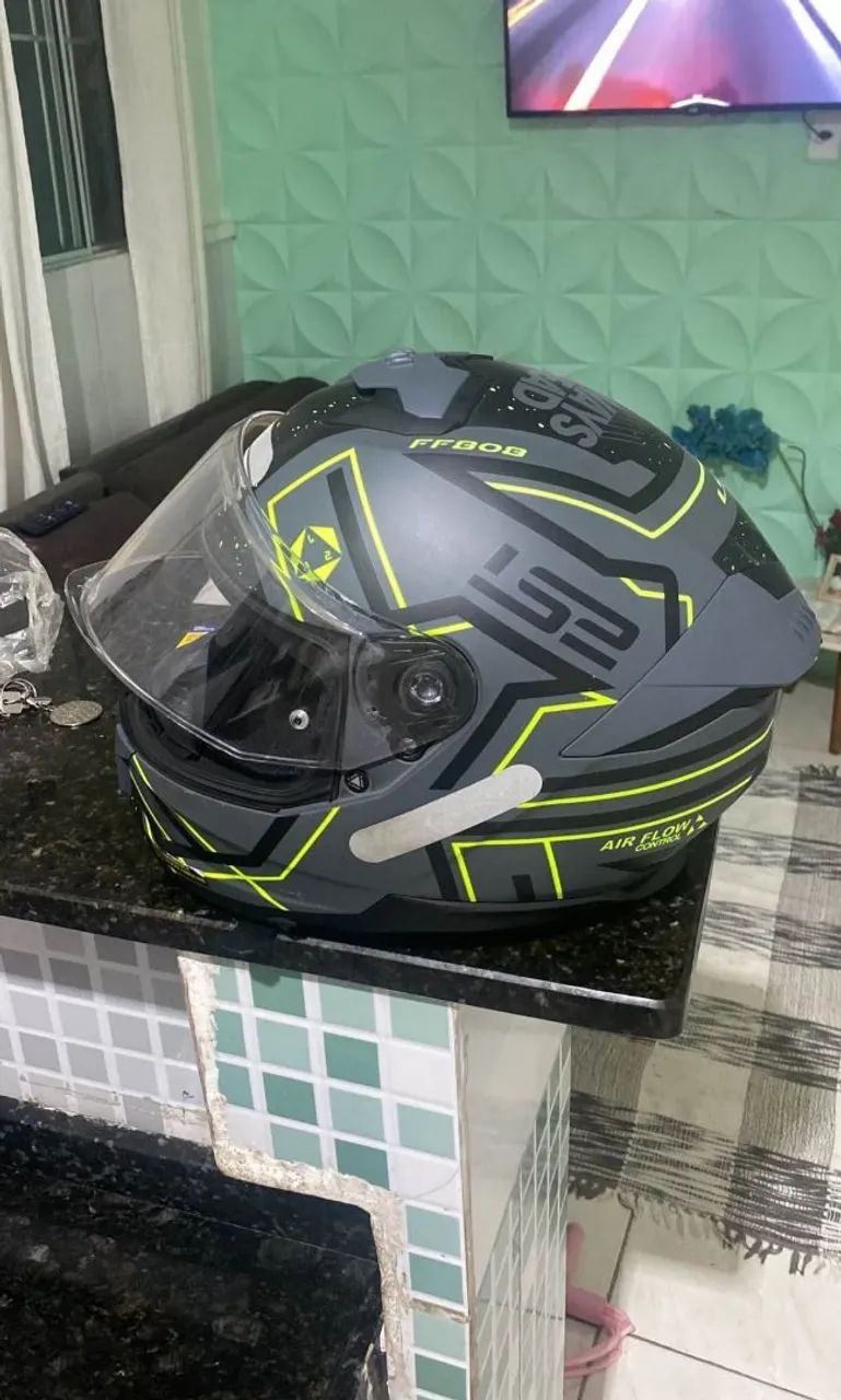 Capacete ls2 Ff808 stream 2 monocolor com óculos
