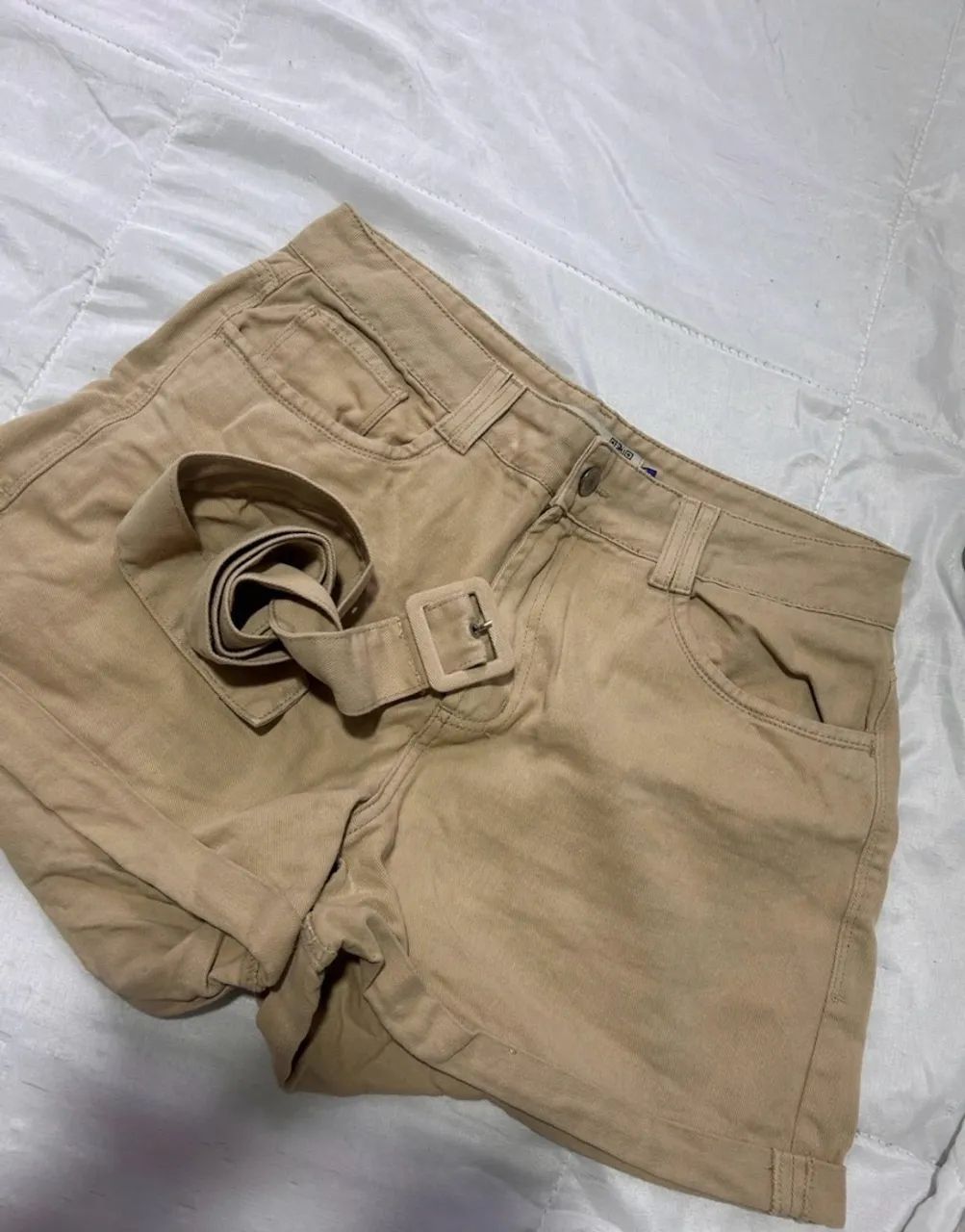 Shorts jeans  Bege 