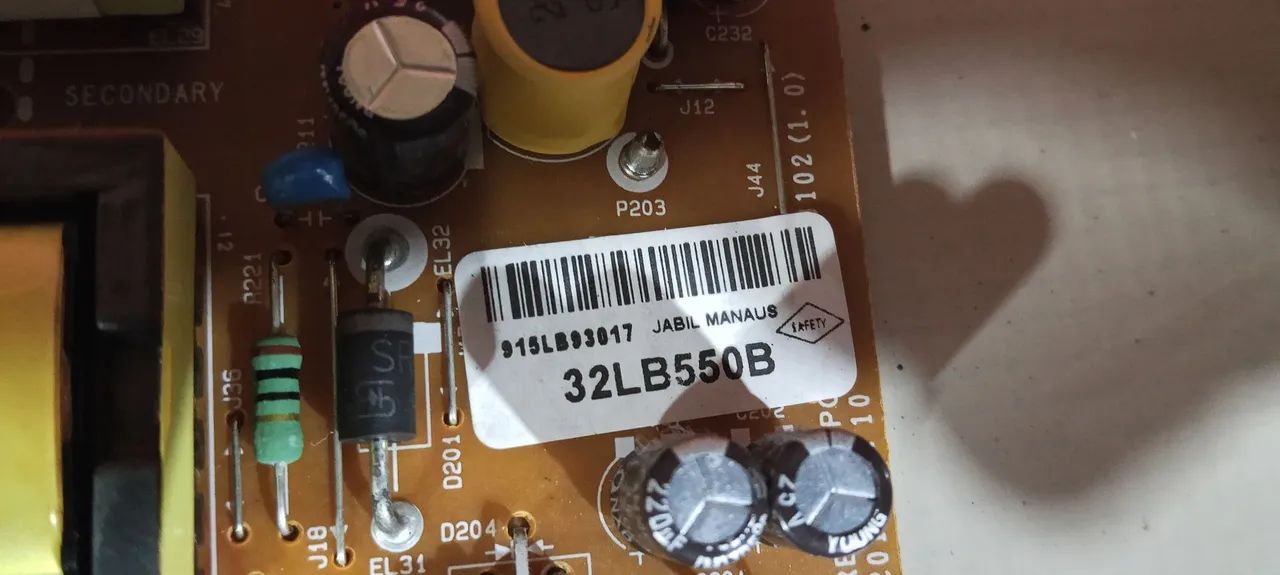 Placa fonte e outras para tv  LG 32 polegadas