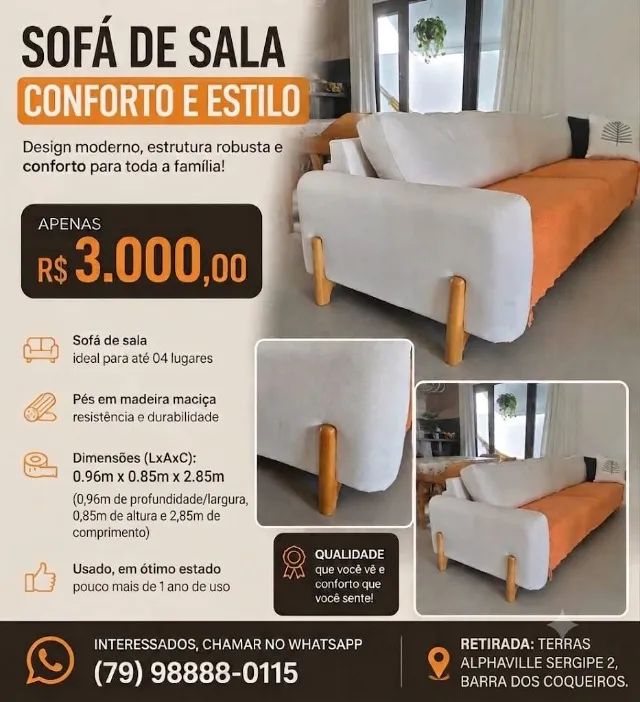Sofá Sala 4 lugares! 