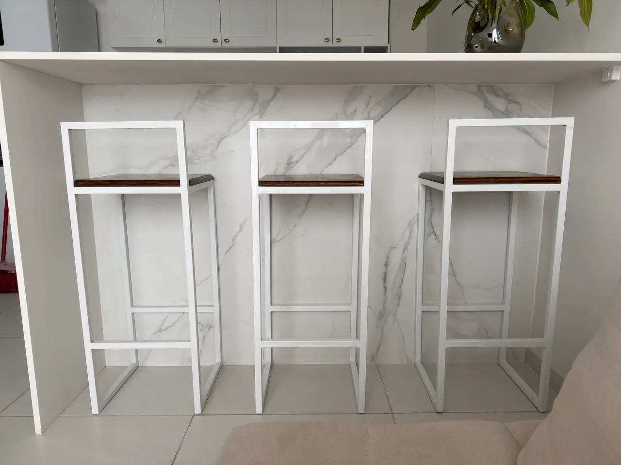 Kit 3 banquetas industriais 