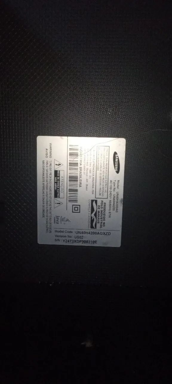 Smartv Samsung 40 polegadas com defeito no display  - Foto 3