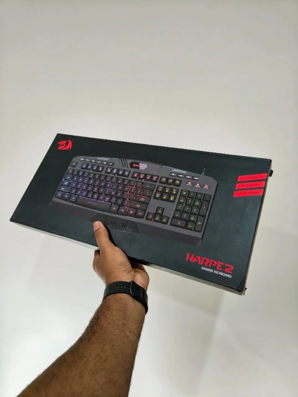 Teclado RGB Redragon Harpe- Lacrado - Foto 4