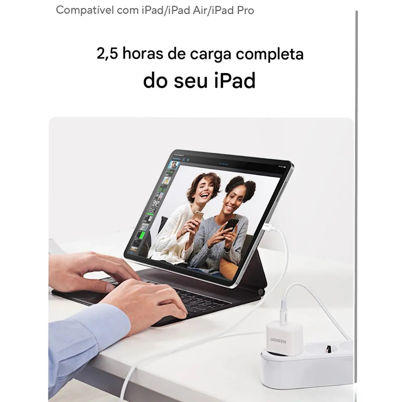 Carregador Ugreen Para IPhone Android Samsung Turbo Fonte USB C - Foto 4