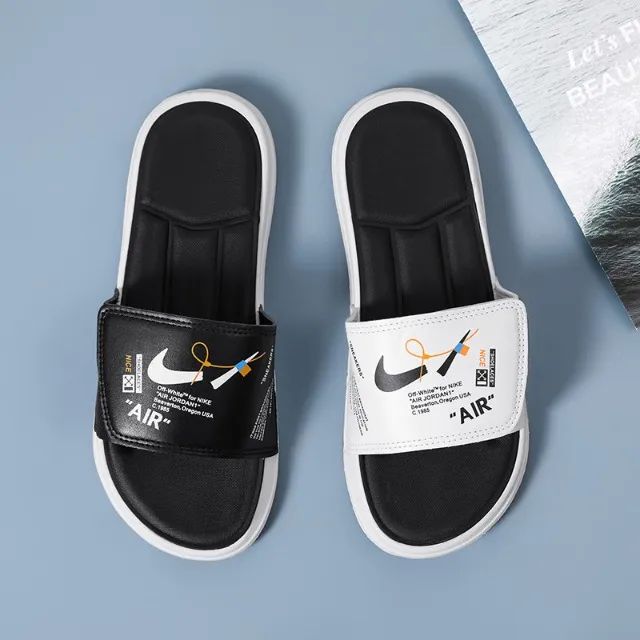 Chinelo Slide Papete Nike Jordan Off White - Foto 5