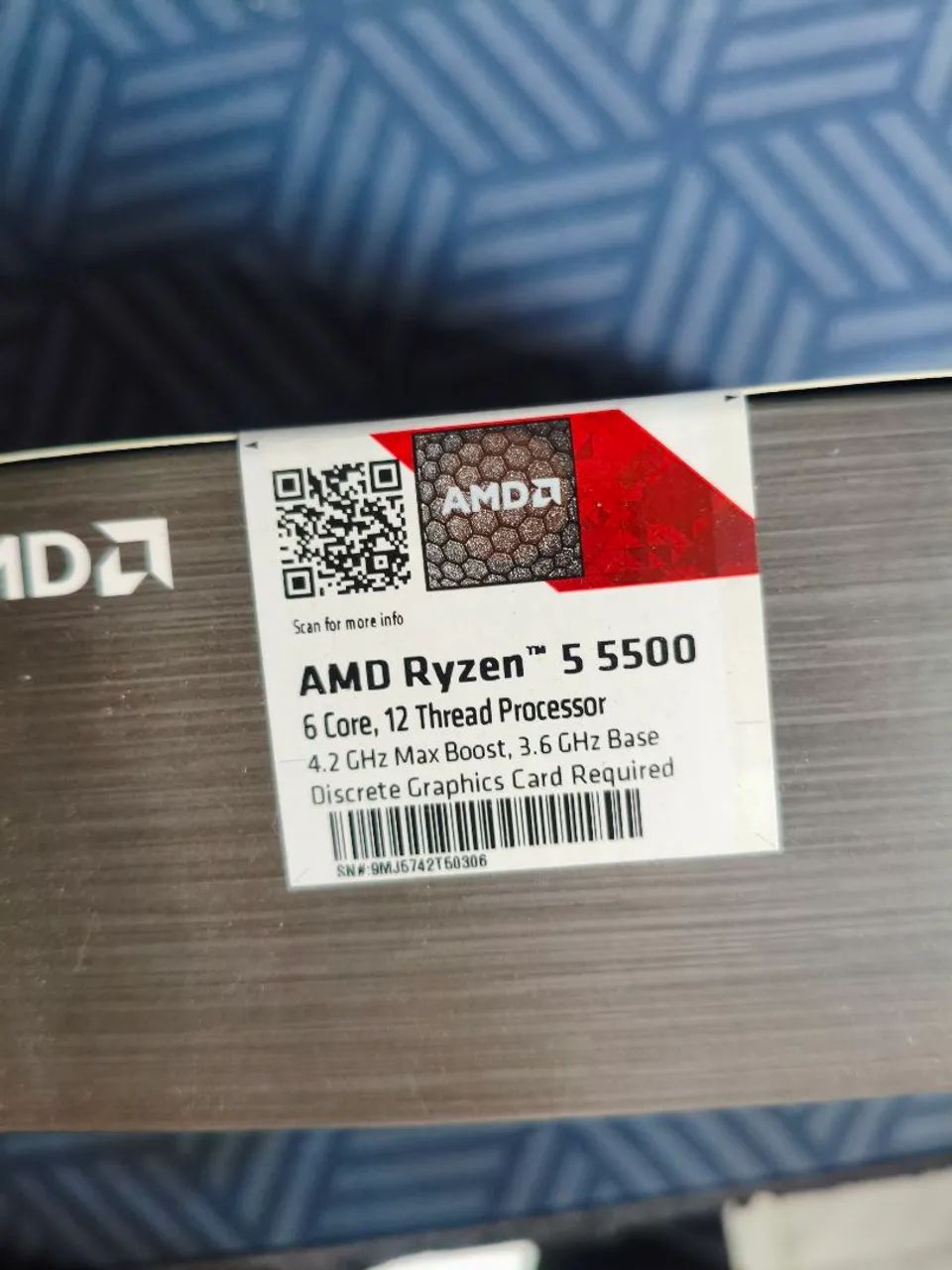 KIT RYZEN 5 5500 + B450M (PROCESSADOR E PLACA MÃE) - Foto 2