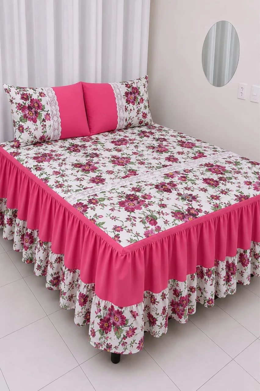 ? Jogo de Cama Completo Estampado Araras ? - Foto 5