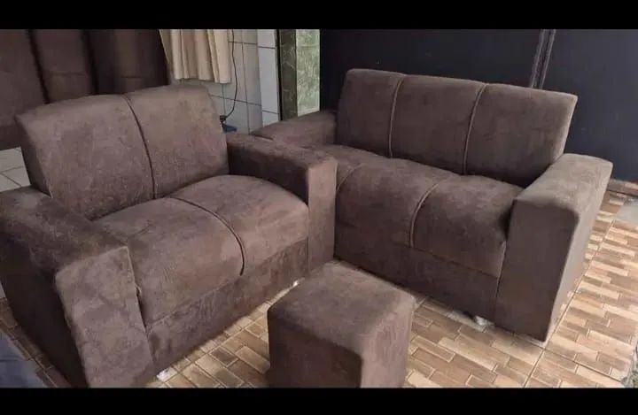 Ofertas sofá 2e3 lugares acompanha um puff entrega grátis 