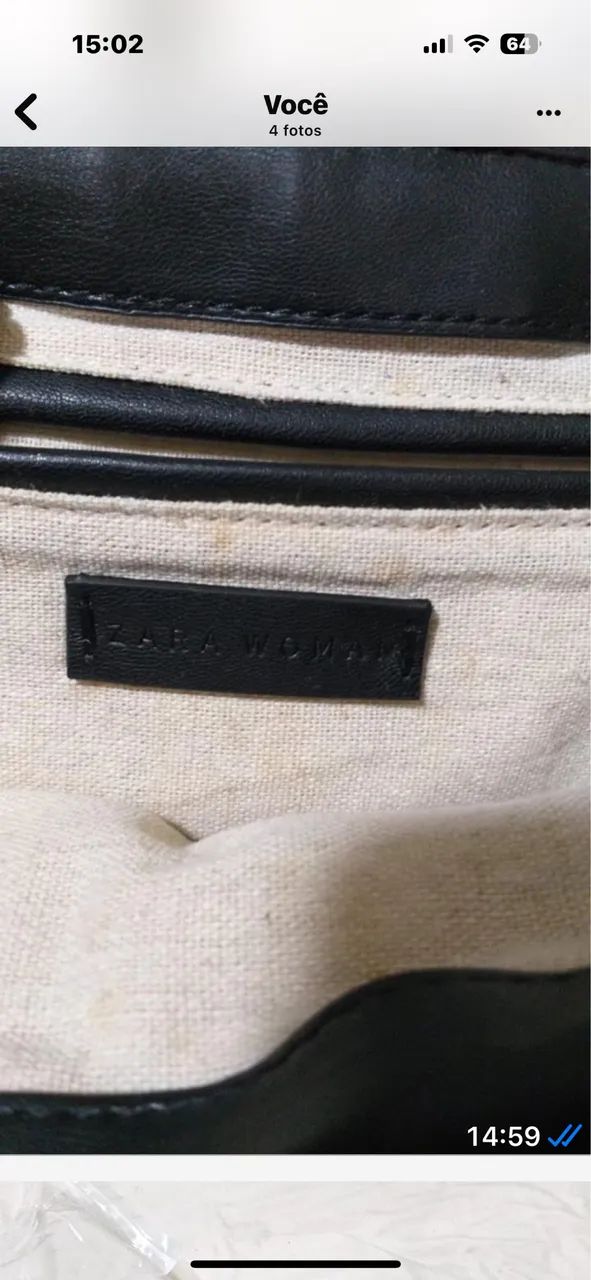 Bolsa da Zara preta  - Foto 2