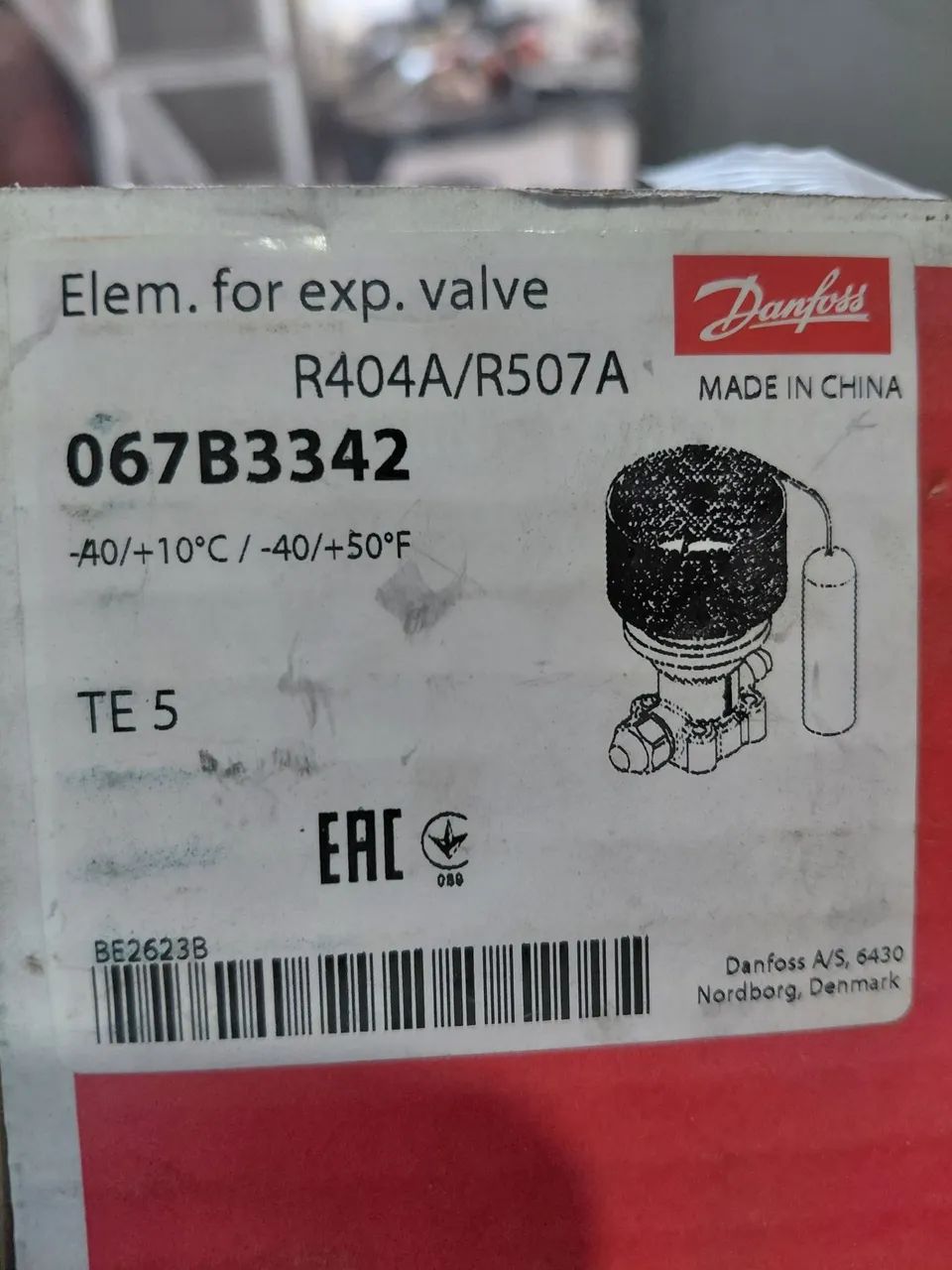 Elemento te5 r404/r507 danfoss   067B3342 - Foto 2