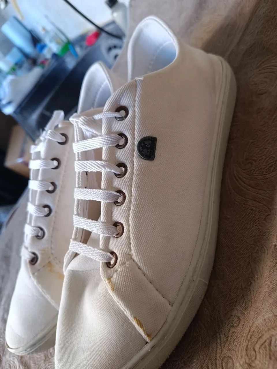 Sapatênis Casual Rasteiro Branco (Usado)
