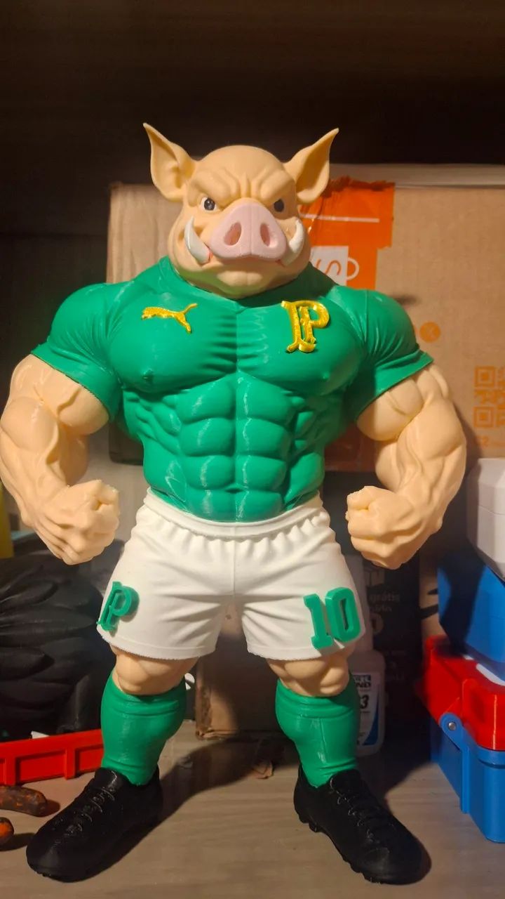 Mascote do Palmeiras Porco 3D - Foto 3