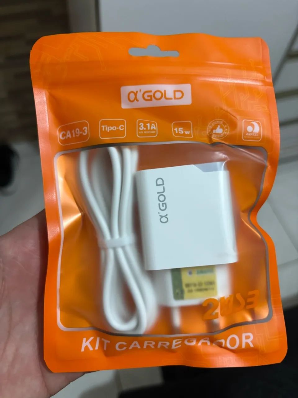 Kit carregador tipo c