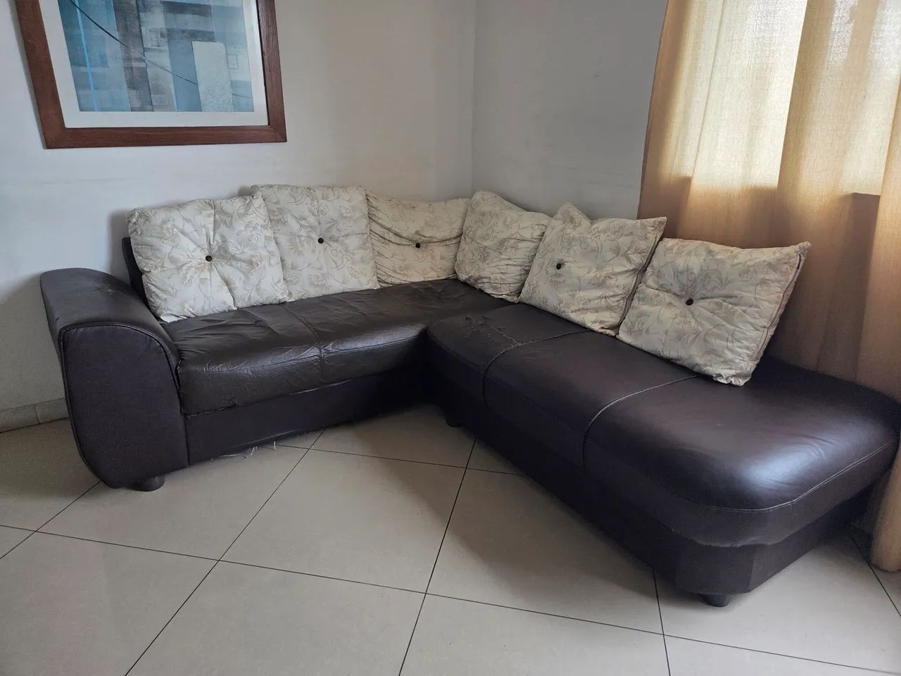 SOFÁ 6 LUGARES EM L