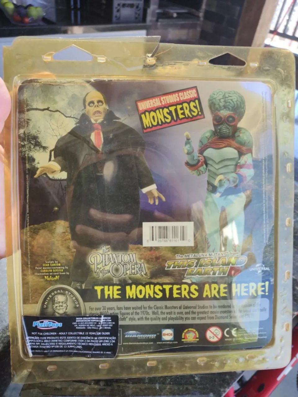 Boneco O fantasma da ópera Universal Monsters Action Figure Terror  - Foto 2