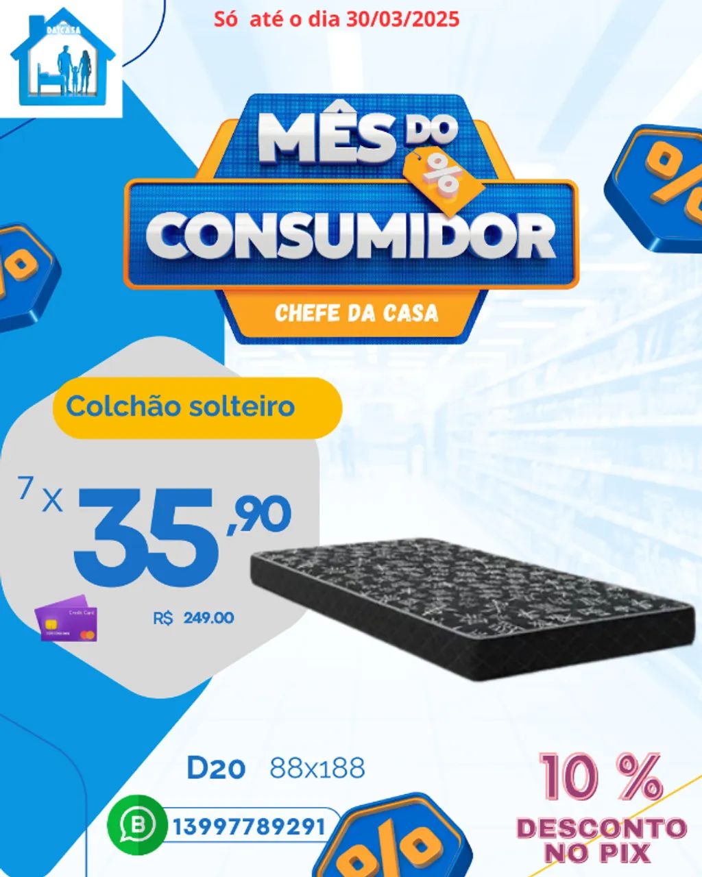 Colchão Solteiro 