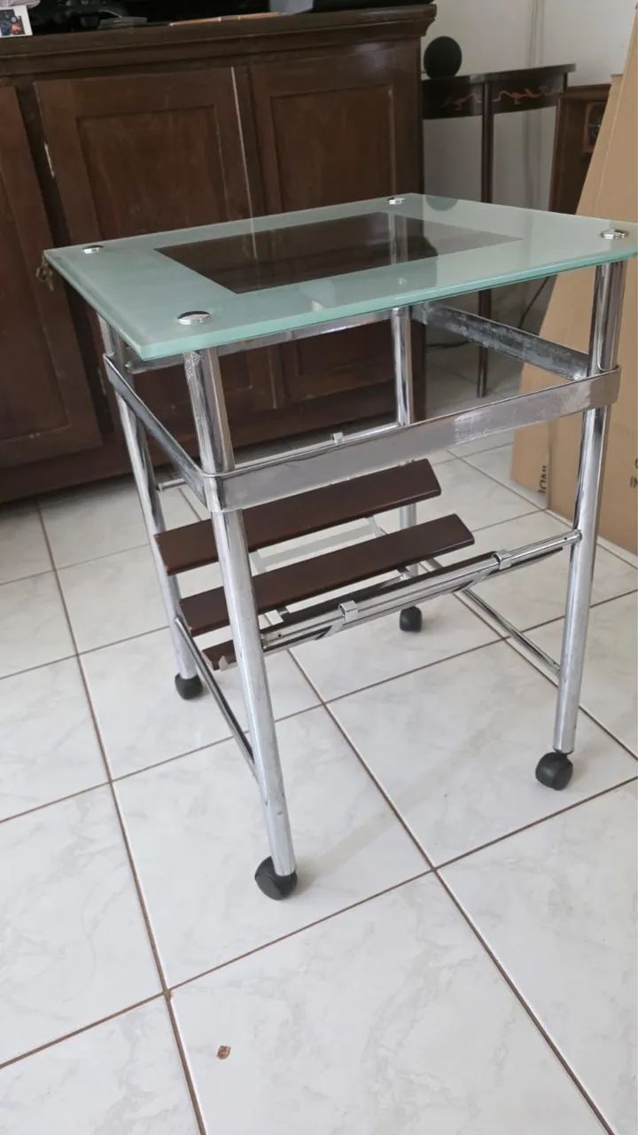 Mesa lateral em vidro  - Foto 2