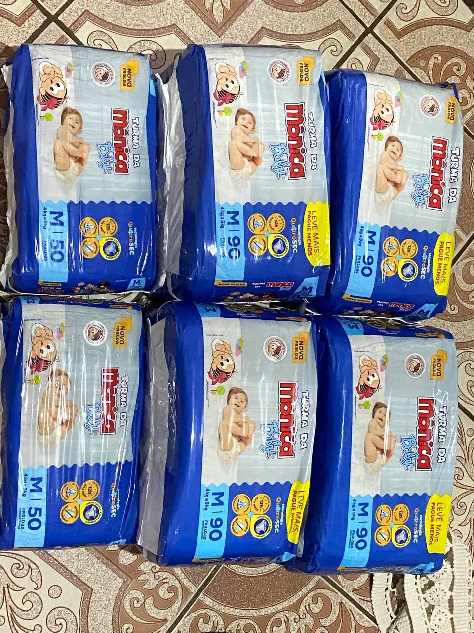 Fraldas turma da Mônica 