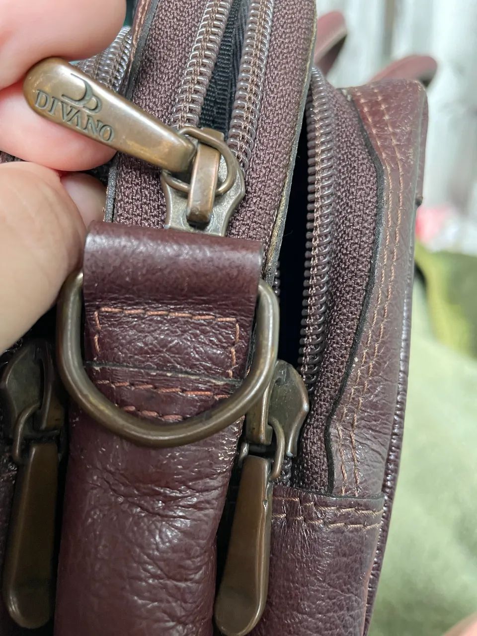 Bolsa Masculina Vintage Couro - Foto 3