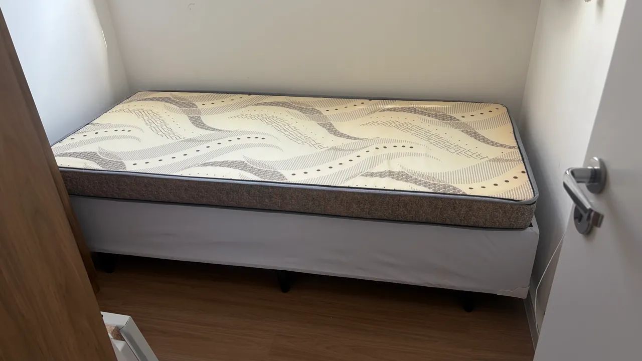 Cama de Solteiro - Base e Colchão novos  - Foto 2