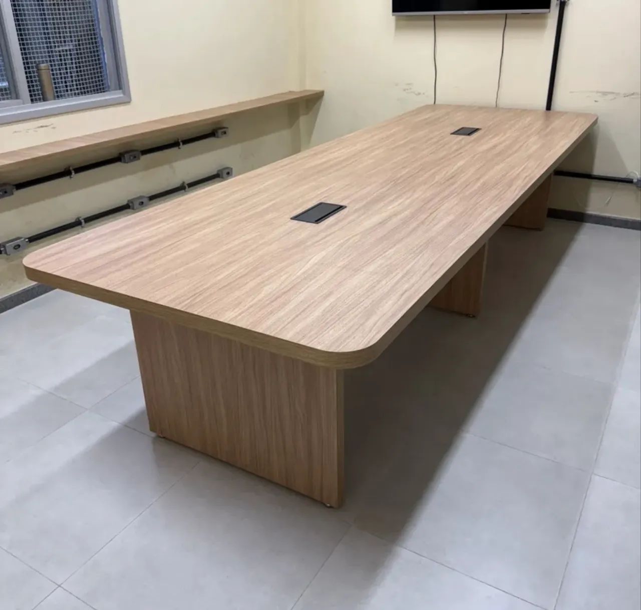 Mesa de reunião 2,70 X 1,20m 100% em MDF
