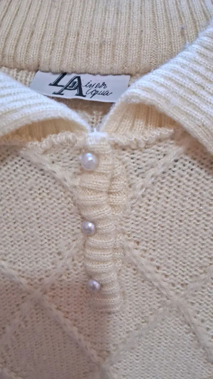 Blusa de lã amarela  - Foto 4