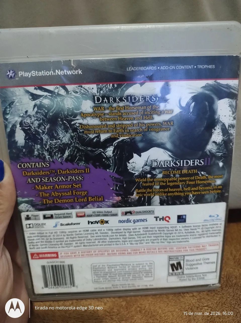 Darksiders collection original funcionando perfeitamente  - Foto 5