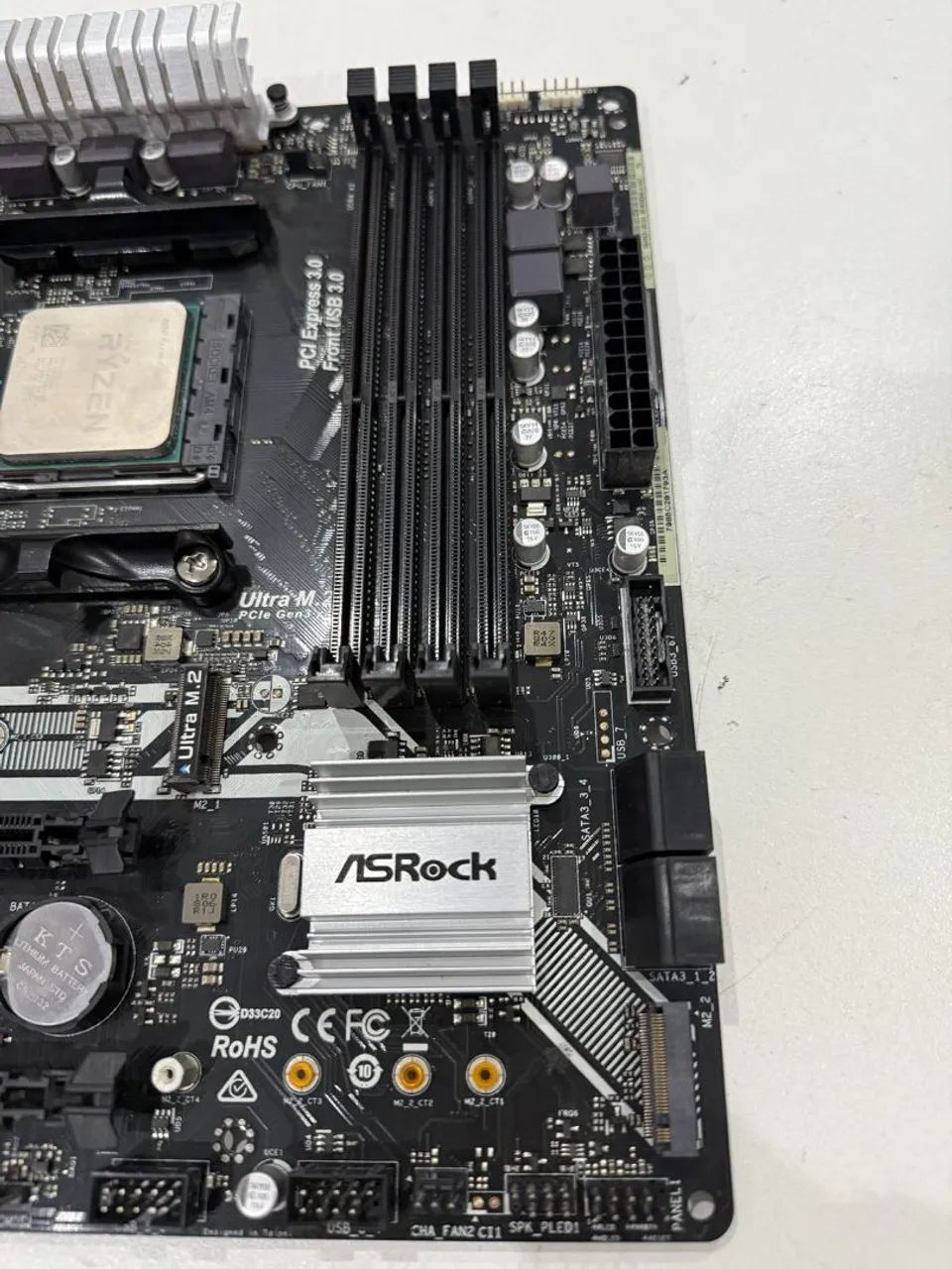 Kit placa mãe rz 5 2600x + a320m pro - Peças de Hardware