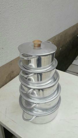 Kit. de panelas de aluminio batido