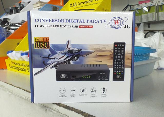 Conversor digital para TV a tubo e LCD HDMI