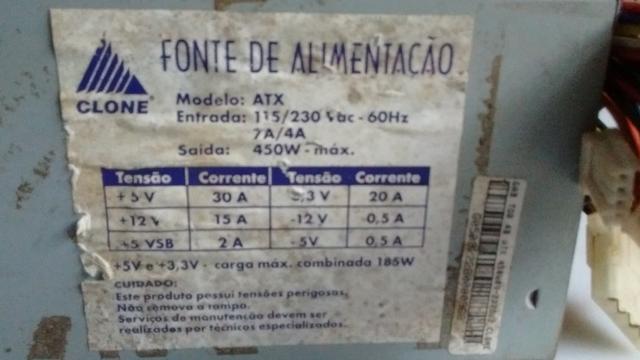 Fonte de alimentação Clone de 450 W
