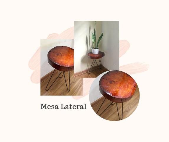 Mesa lateral rústica