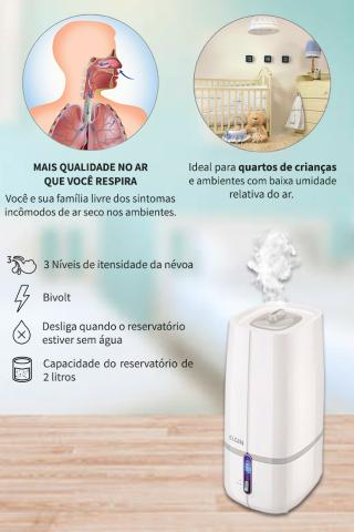 Umidificador de Ar e Aromatizador Elgin UNZ 2 Litros Novo Garantia - Loja Natan Abreu - Foto 4