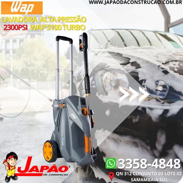 Lavadora de Alta Pressão 5100 turbo + Snow Foam Wap em Promoção na