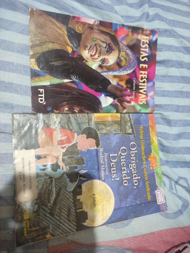 Livros Festas e festivais e Obrigado Deus querido 