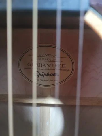 Violão Epiphone Ej 200 sce natural ej200 ej-200 - Foto 4