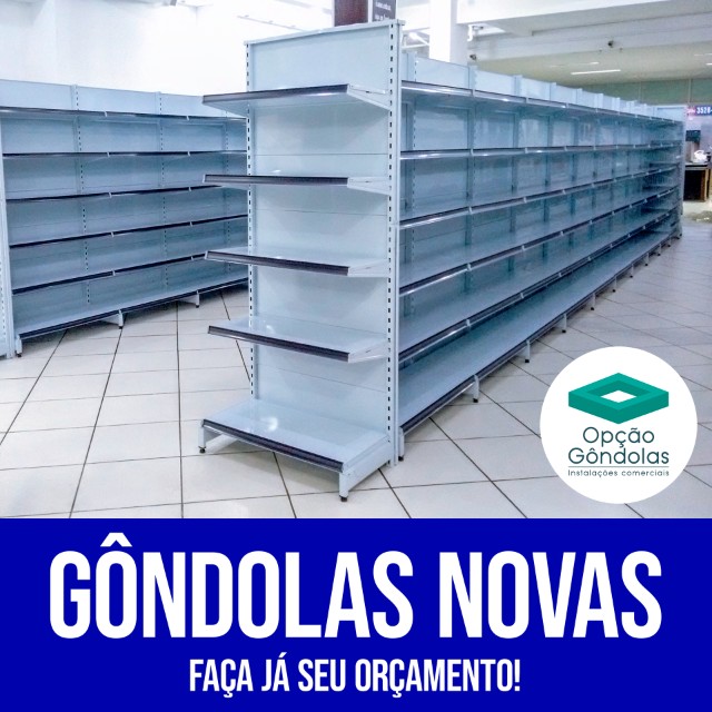 Gôndolas Centrais | Prateleiras Novas