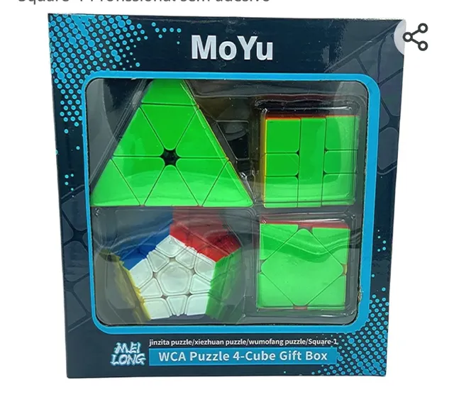 Cubo Mágico 3x3x3 iniciante Simples Pequeno 5,4cm