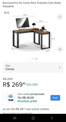 Escrivaninha / mesa para computador - Foto 3