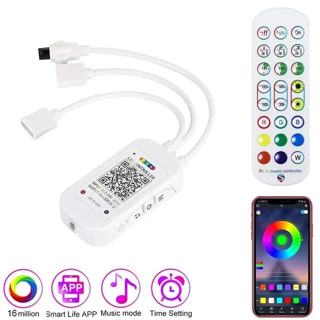 Controladora de Fitas de Led Tuya, Compatível com Alexa, Controle a distância  - Foto 6