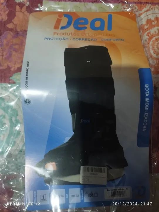 Bota ortopédica para imobilização de tornozelo - Foto 3