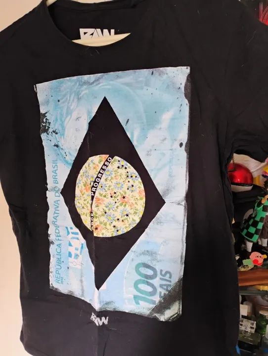 Camiseta Bandeira do Brasil Baw - P - Foto 2
