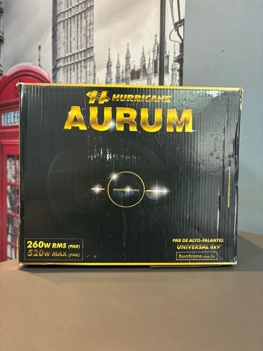 Par De Alto Falante 6x9 Hurricane 260w Rms Quadriaxial Aurum