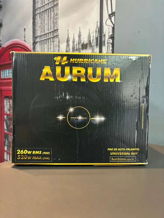 Par De Alto Falante 6x9 Hurricane 260w Rms Quadriaxial Aurum