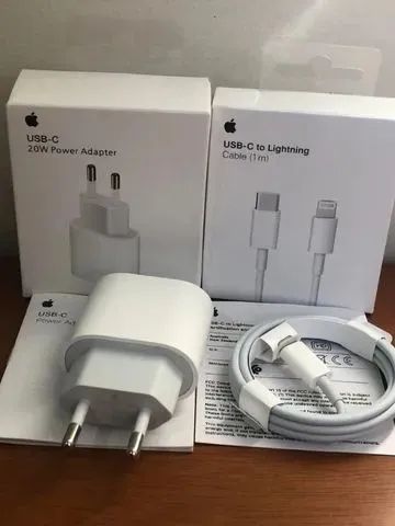 Carregador iPhone Turbo 20W Apple Usb-C Lightning (Original)