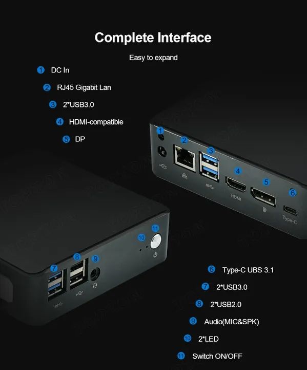 Mini Pc Power I7-8565u 1.5tb Nvme 16gb Ram Dual Video Rj45 - Foto 2