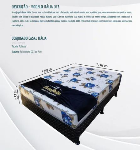 CAMA BOX CASAL ITALIA D23 ORTOBELLO. - Foto 2