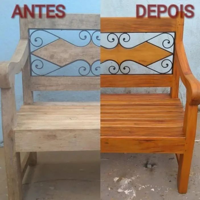 BANCOS E MÓVEIS DE MADEIRA  - Foto 2